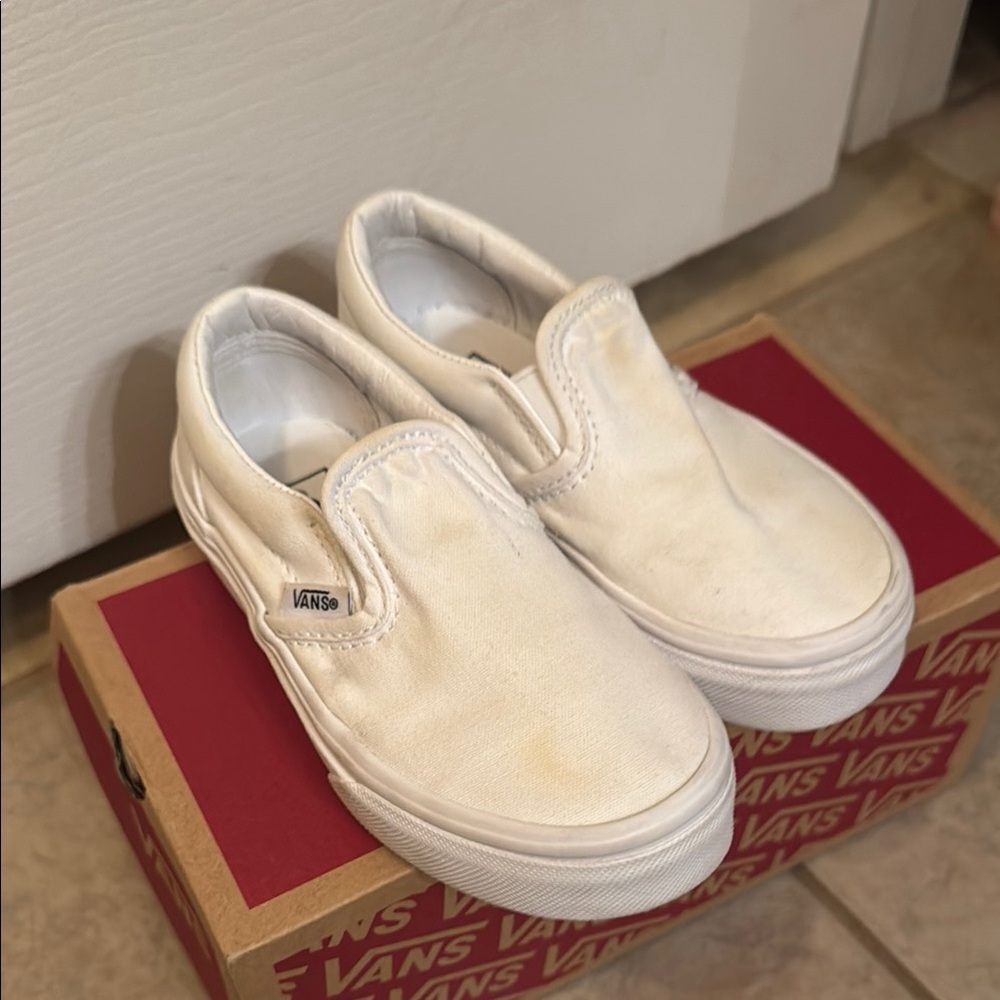 Vans Classic White Slip-Ons